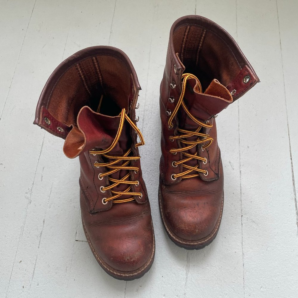 Vintage Red Wing steel toe Irish Setter boots women's 7.5/8